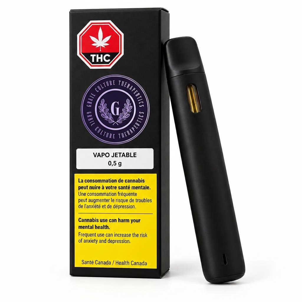 Sleek cannabis vape cartridge with golden distillate