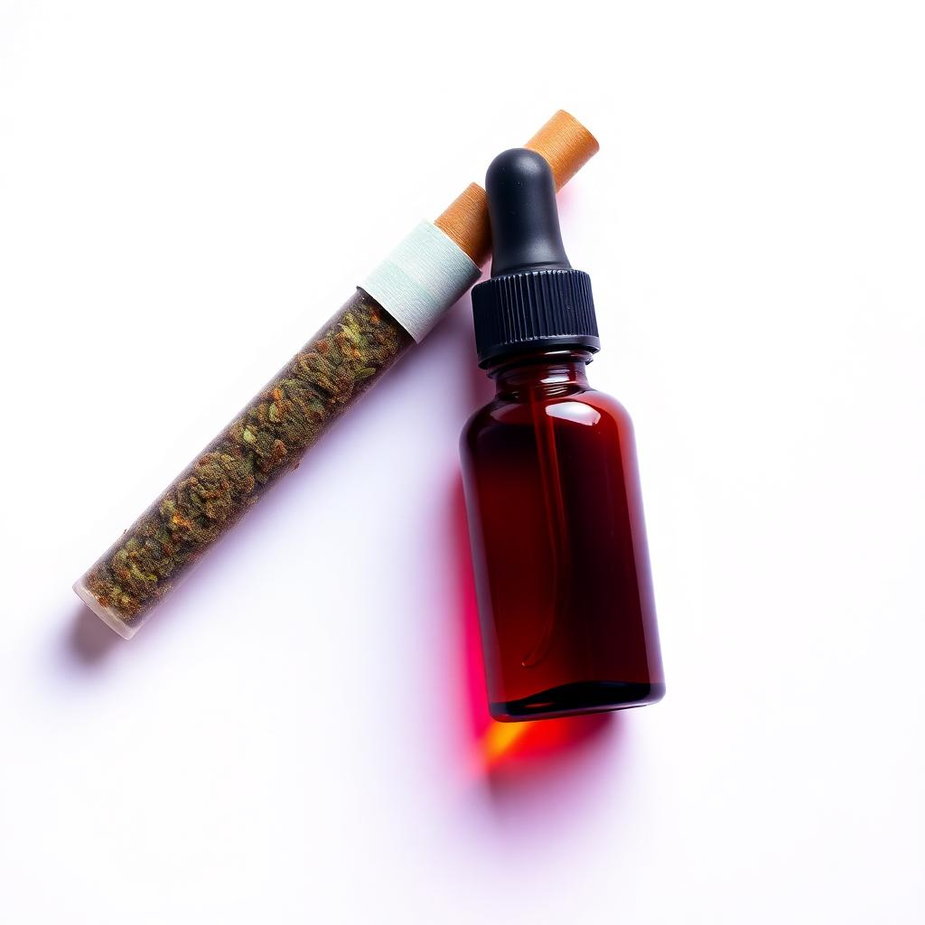 Pre-roll and terpene oil dropper bottle